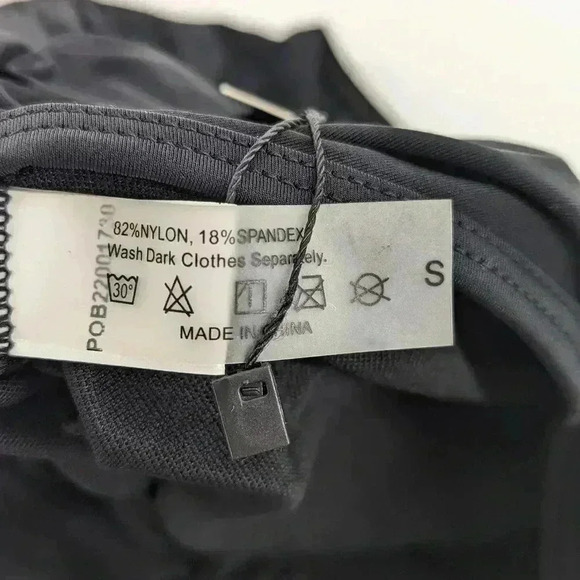 Tempt Me High Neck Mesh Ruched One Piece Swimsuit Black Size Small - Picture 4 of 6